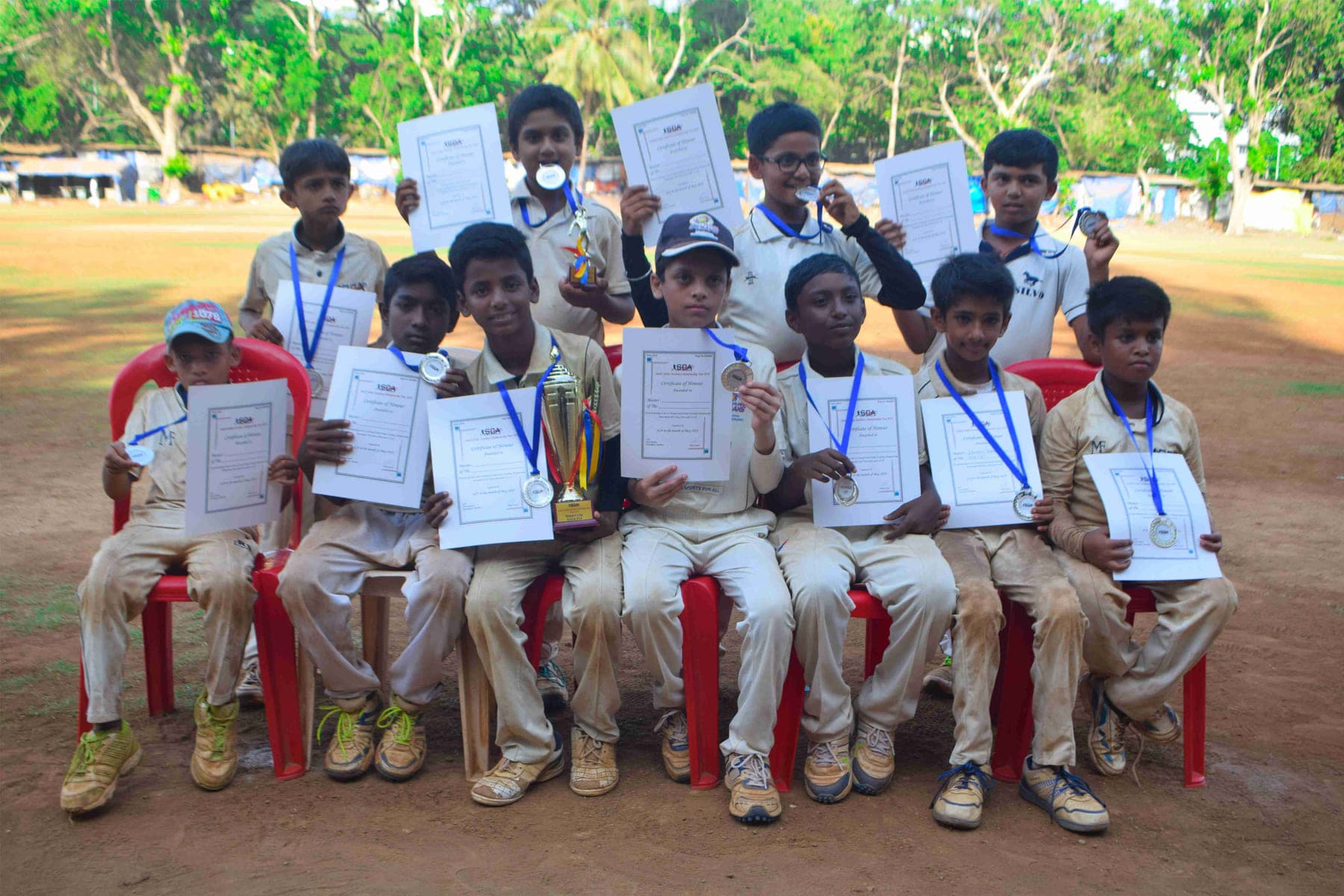 Training at Cross Maidan, Churchgate